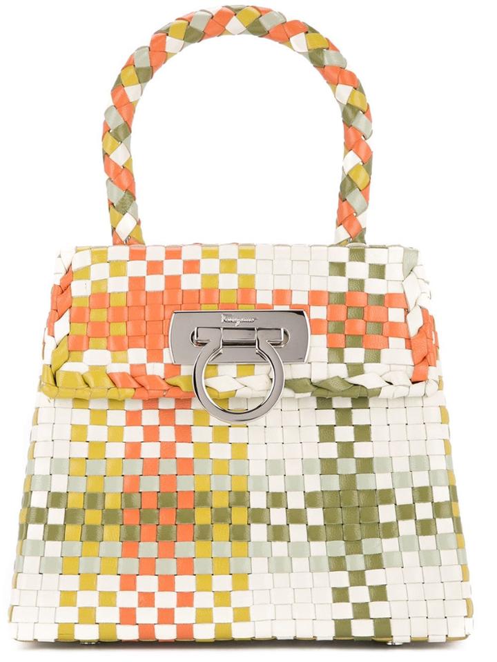 Salvatore Ferragamo Vintage Intrecciato Gancini Bag - Multicolour
