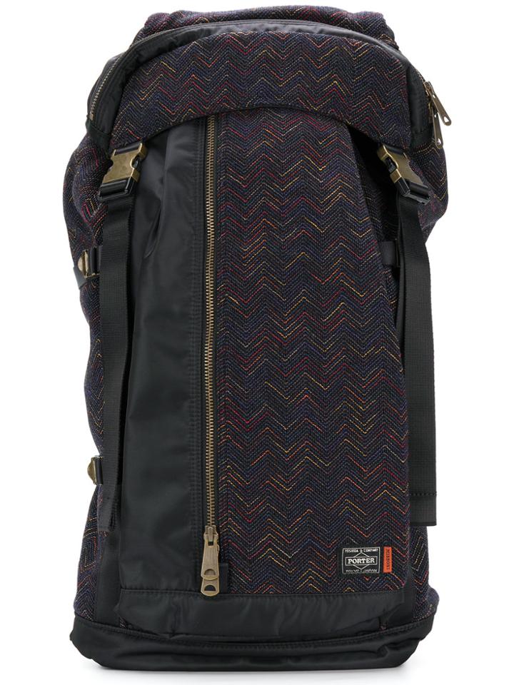 Porter-yoshida & Co Printed Rucksack - Black
