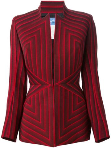 Thierry Mugler Pre-owned Striped Jacket - Red