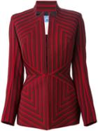 Thierry Mugler Pre-owned Striped Jacket - Red