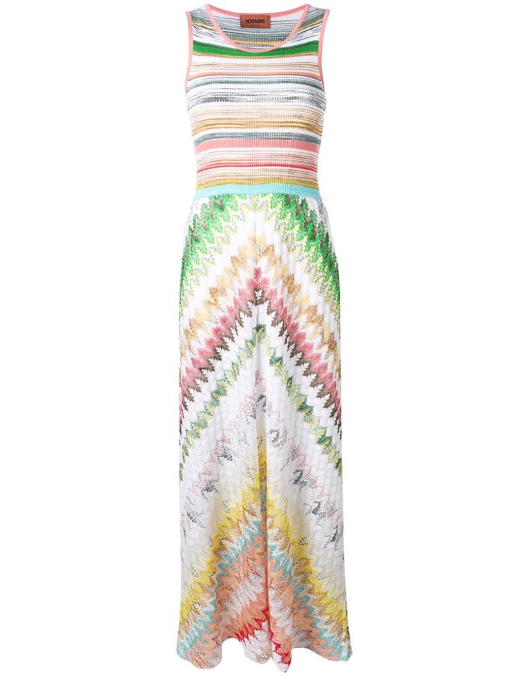 Missoni Knitted Maxi Dress - White