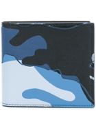 Valentino Camouflage Bifold Wallet - Blue
