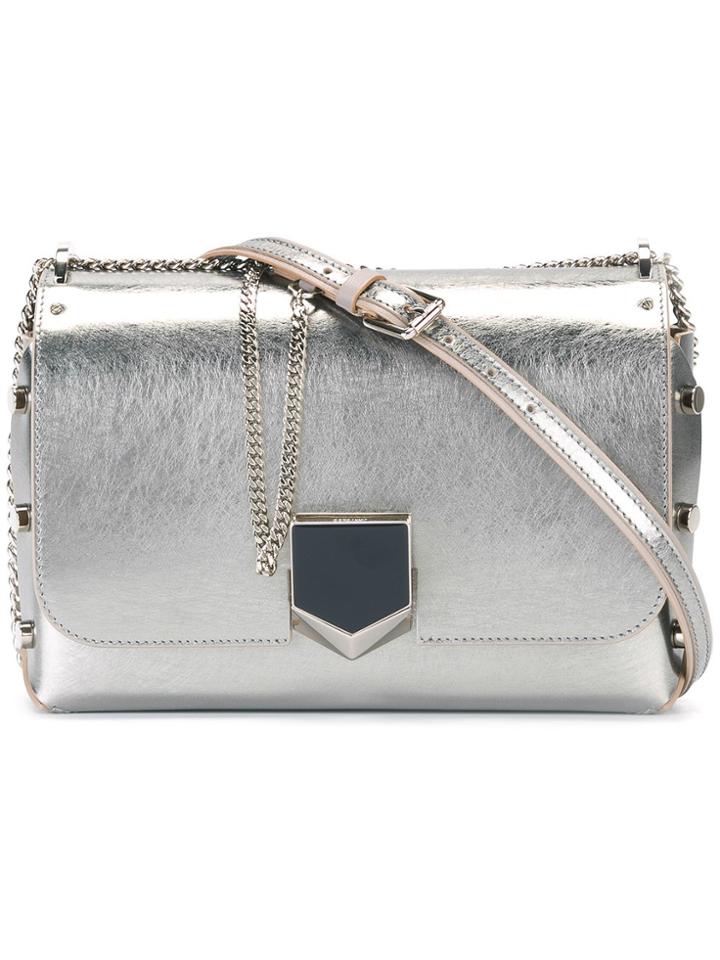 Jimmy Choo Lockett City Shoulder Bag - Metallic
