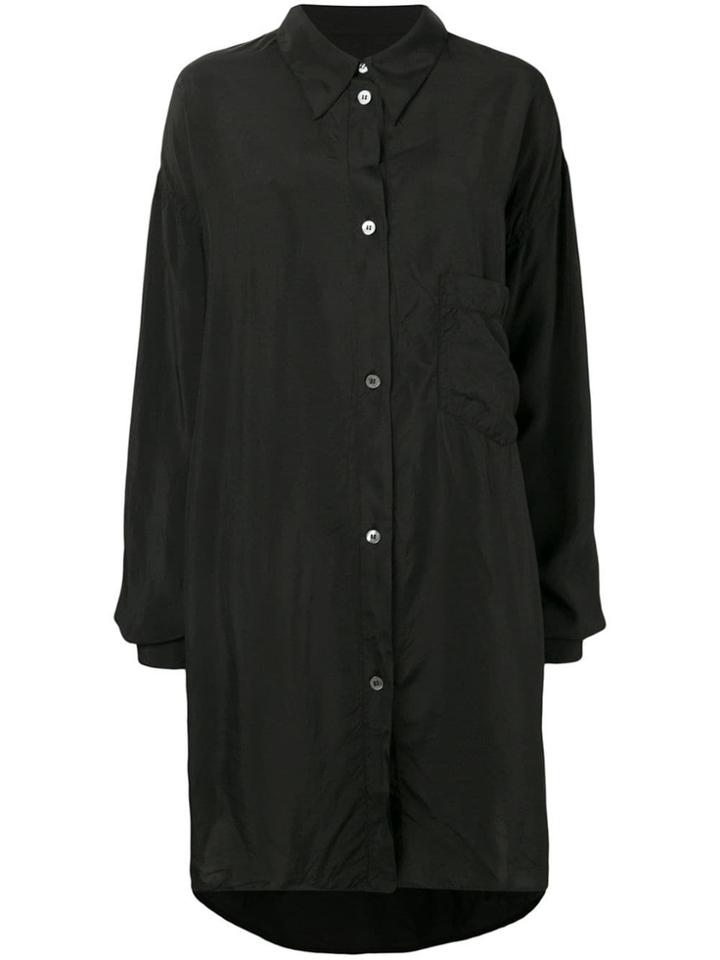 Mm6 Maison Margiela Longline Shirt Jacket - Black