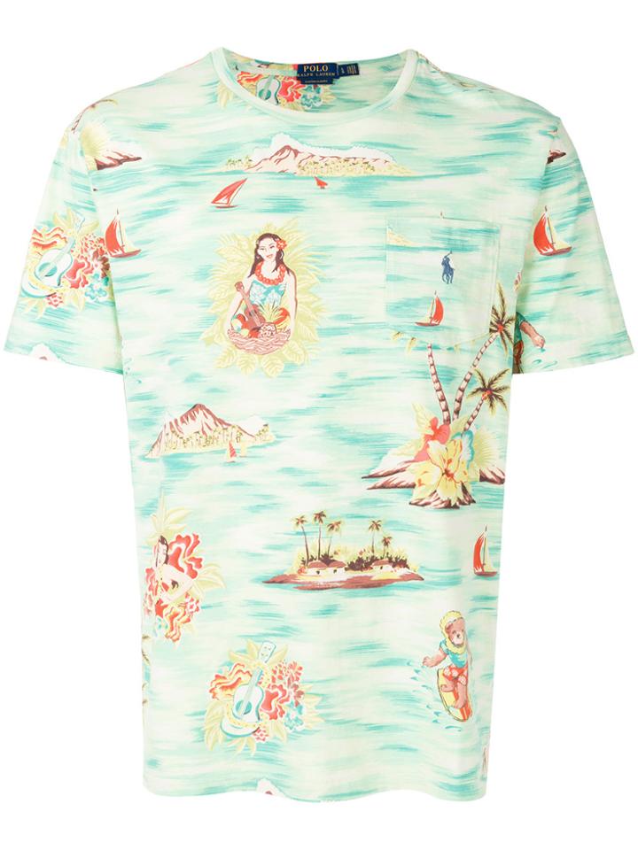 Polo Ralph Lauren Hawaiian Motif T-shirt - Green