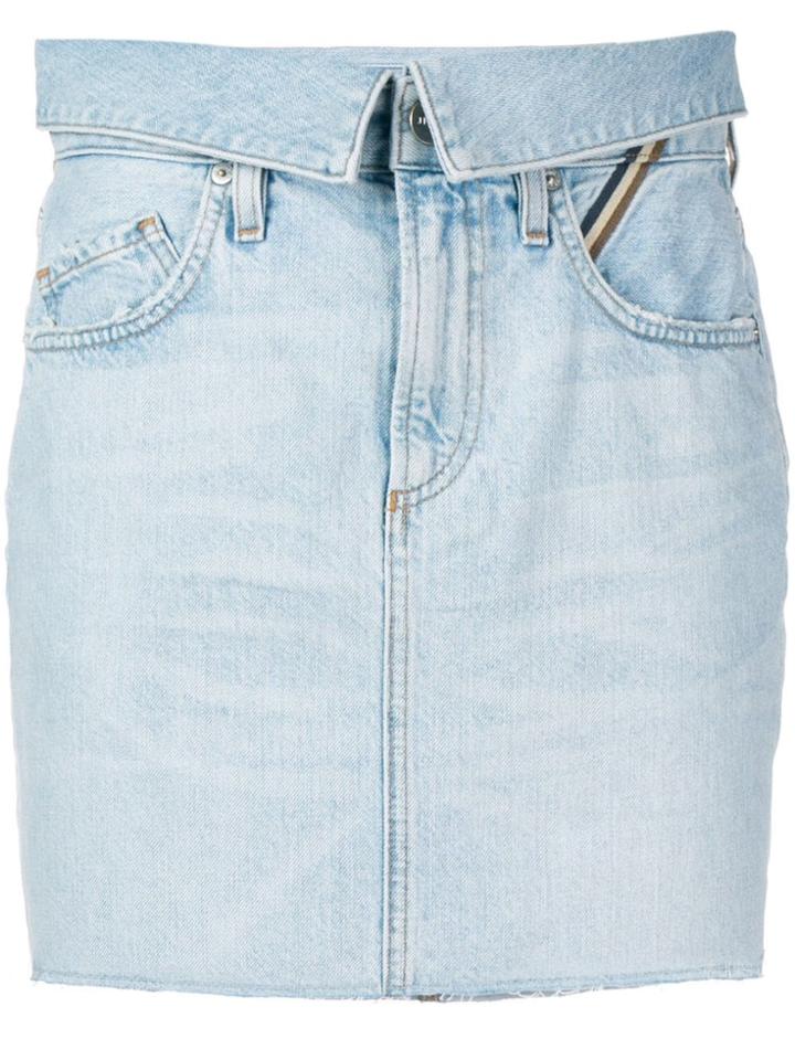 Jean Atelier Denim Mini Skirt - Blue