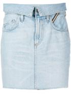 Jean Atelier Denim Mini Skirt - Blue
