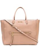 Miu Miu Top Handle Tote - Pink & Purple