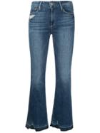 Frame Denim Cropped Flared Jeans - Blue