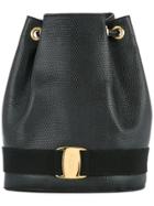 Salvatore Ferragamo Vintage Drawstring Backpack - Black