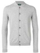Zanone Round Neck Cardigan - Grey