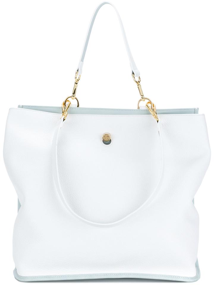 Giancarlo Petriglia Open Top Tote - White