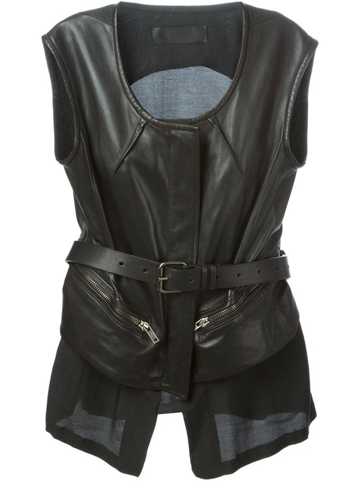 Haider Ackermann Leather Waistcoat