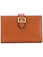 Givenchy Grained Flap Wallet - Brown
