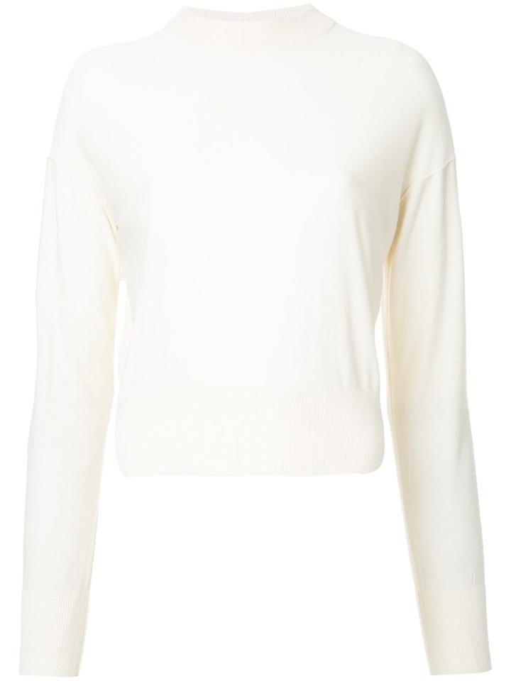 Theatre Products Ribbed Trim Sweatshirt - Nude & Neutrals
