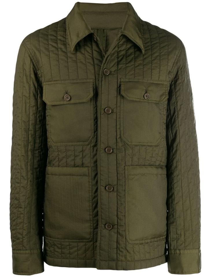 Helmut Lang Fitted Safari Jacket - Green