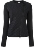Moncler Quilted Front Cropped Jacket - Black