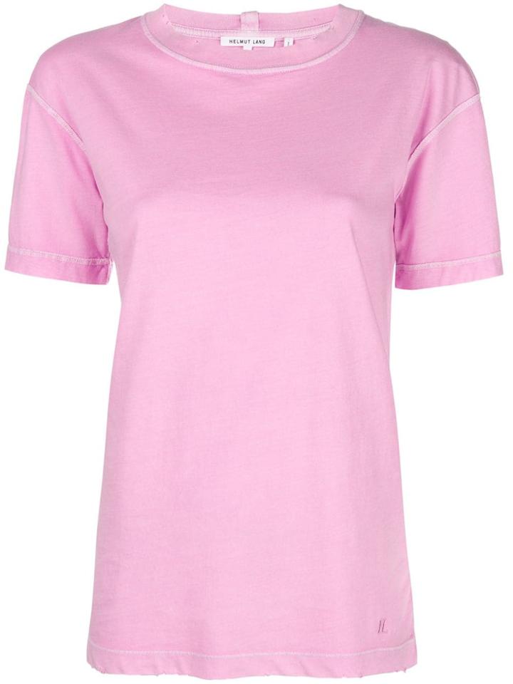Helmut Lang Short-sleeve Fitted T-shirt - Pink