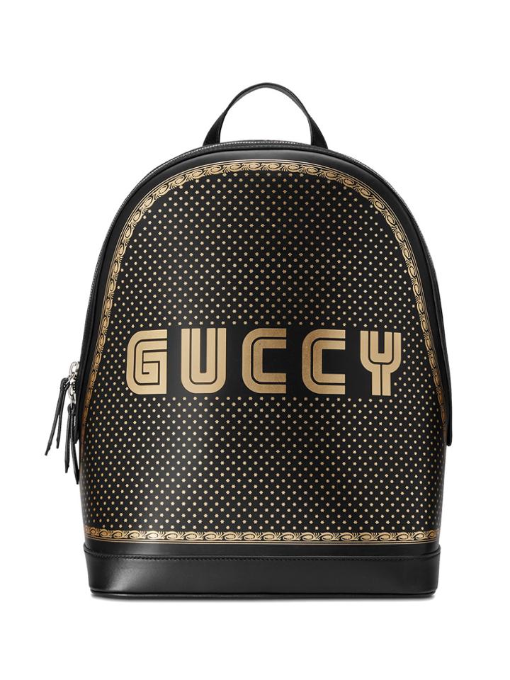 Gucci Guccy Medium Backpack - Black