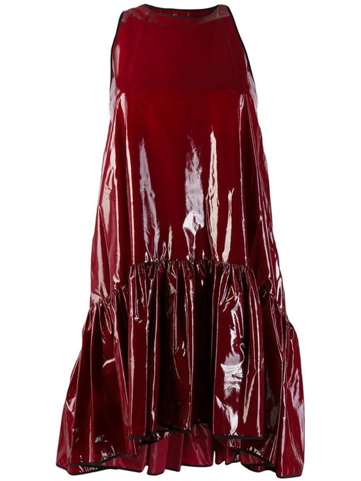 Nº21 Plastic Effect Flared Dress