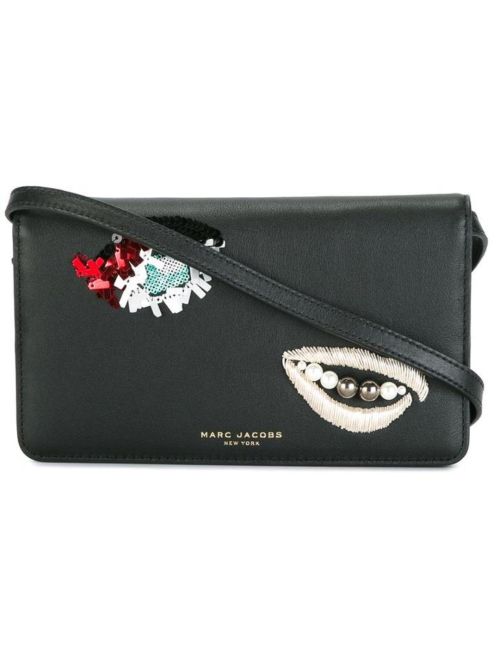 Marc Jacobs Embellished Crossbody Bag, Women's, Black, Calf Leather
