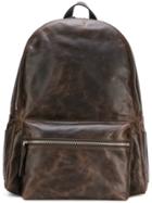 Orciani Side Logo Backpack - Brown