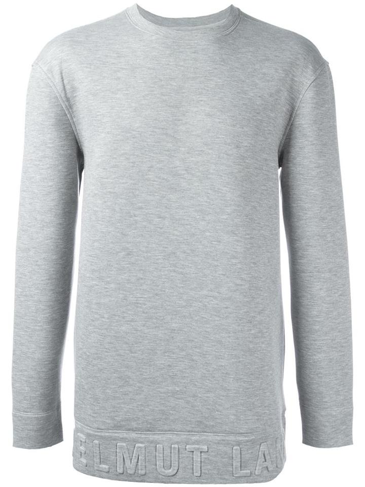 Helmut Lang Box Fit Sweatshirt, Men's, Size: Small, Grey, Polyester/rayon/spandex/elastane