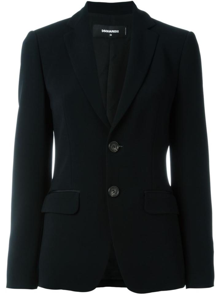 Dsquared2 Classic Blazer, Women's, Size: 40, Black, Viscose/acetate/spandex/elastane/viscose
