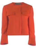 Luisa Cerano Concealed Front Jacket - Orange