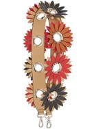 Fendi Strap You Flower-embellished Shoulder Strap - Brown