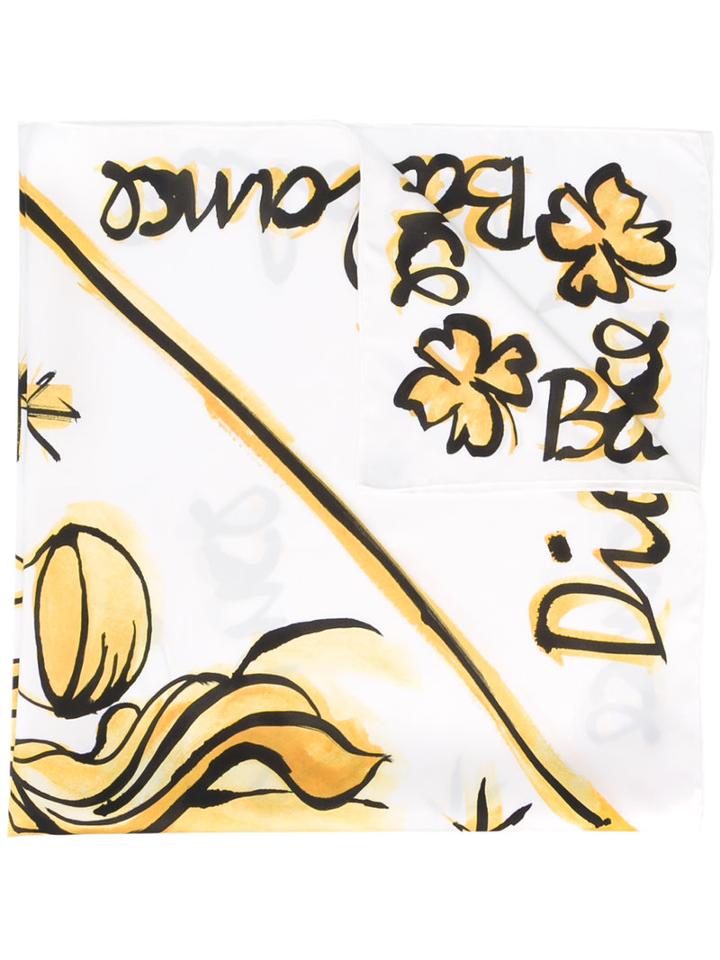 Dior - Astrology Print Scarf - Women - Silk - One Size, Women's, White, Silk