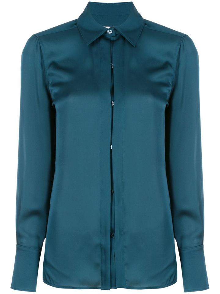 Equipment Rene Concealed Placket Shirt - Green