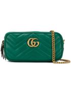 Gucci Gg Marmont Crossbody Bag - Green