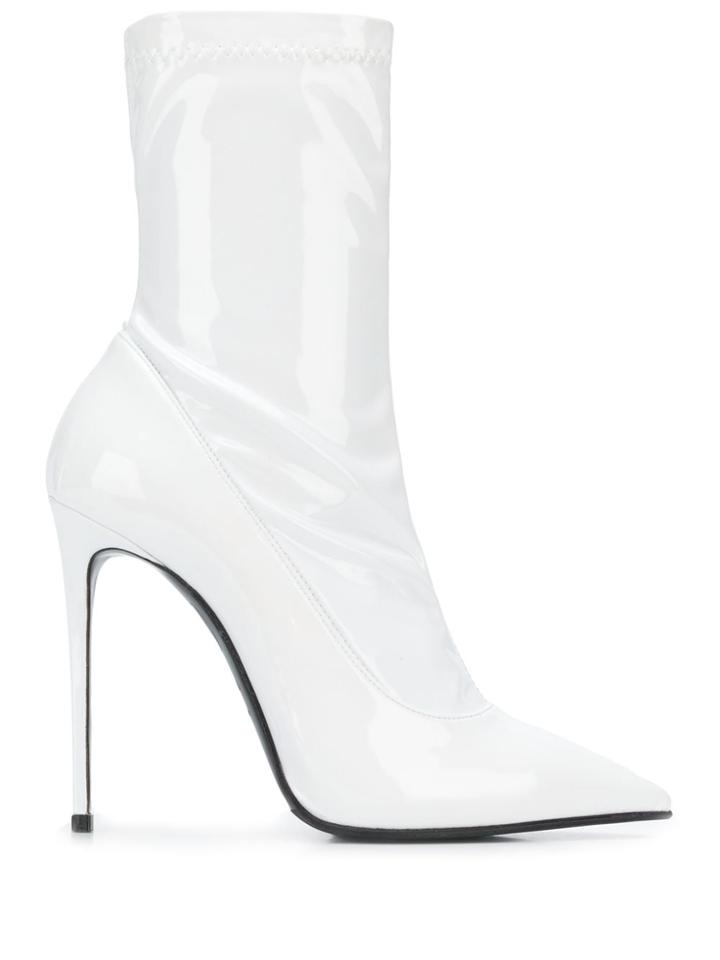Le Silla Eva 120mm Ankle Boots - White