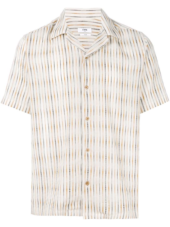 Cmmn Swdn Striped Short-sleeve Shirt - Nude & Neutrals