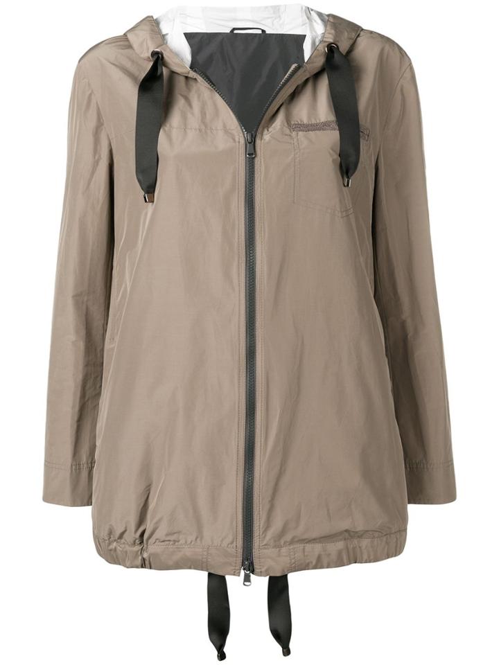 Brunello Cucinelli Hooded Parka Coat - Neutrals