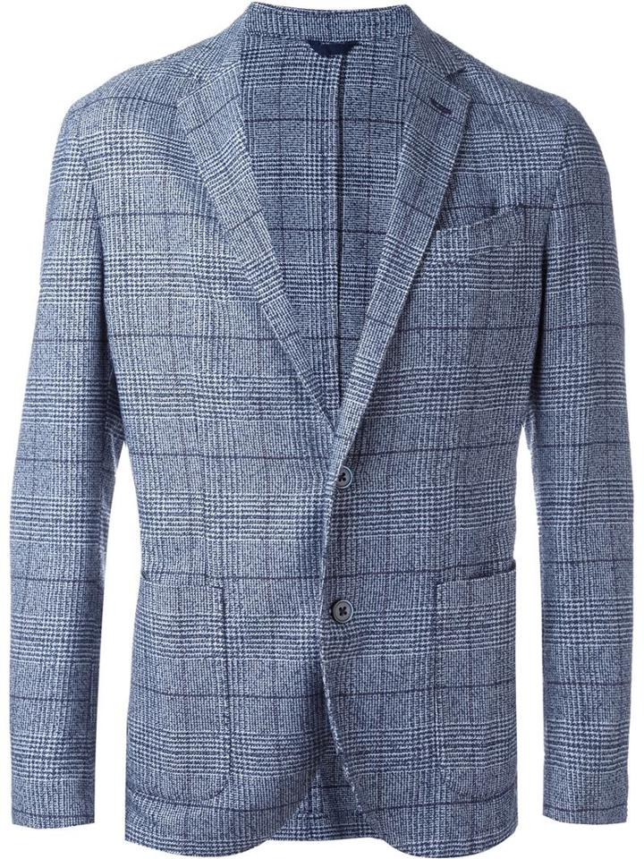 Hackett Prince Of Wales Check Blazer