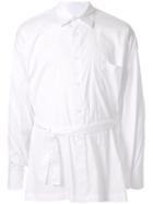 Fumito Ganryu Tie-waist Shirt - White
