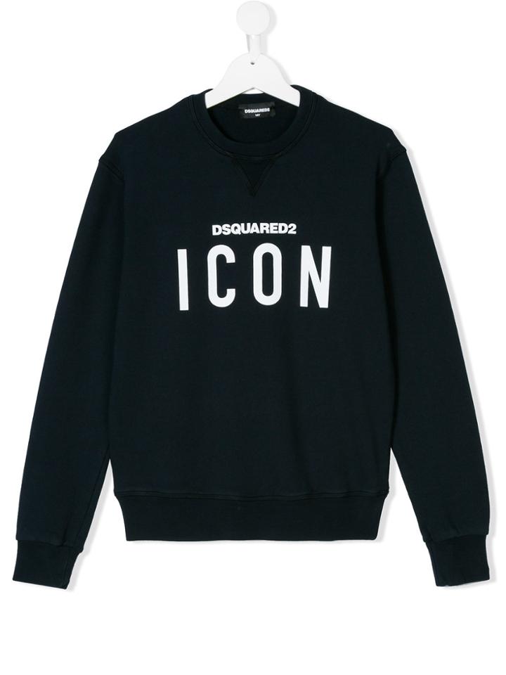 Dsquared2 Kids Icon Print Sweatshirt - Blue