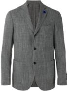 Lardini - Two Button Blazer - Men - Cotton/linen/flax/cupro/wool - 52, Grey, Cotton/linen/flax/cupro/wool