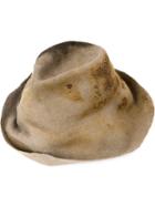 Horisaki Design & Handel - Burnt Felt Hat - Men - Rabbit Fur Felt - 57, Nude/neutrals, Rabbit Fur Felt