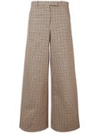 Each X Other Side Stripe Houndstooth Tuxedo Trousers - Neutrals