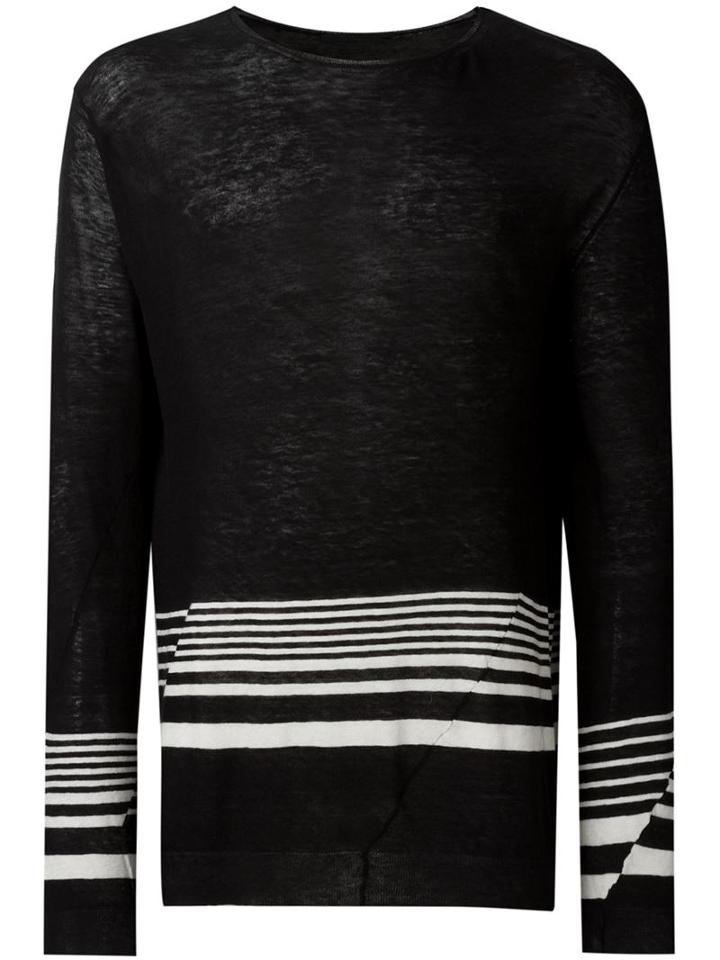 Haider Ackermann Striped Trim Sweater
