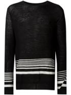 Haider Ackermann Striped Trim Sweater