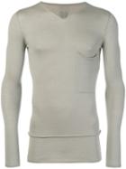 Rick Owens Fine Knit Fitted Sweater - Neutrals