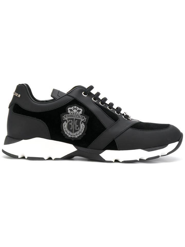 Billionaire Panelled Sneakers - Black