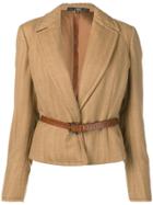 Gianfranco Ferré Pre-owned 1990 Striped Jacket - Neutrals
