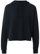 Msgm Plain Hoodie, Men's, Size: Large, Black, Cotton