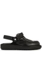 Sacai Open Back Sandals - Black