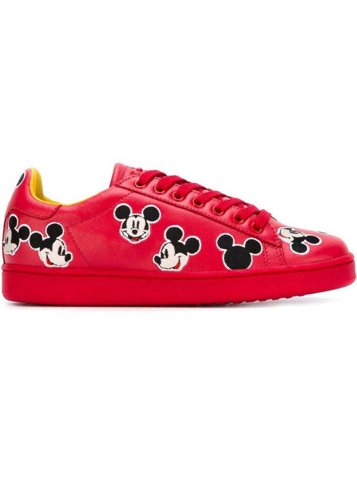 Moa Master Of Arts 'rosso' Embroidered Sneakers
